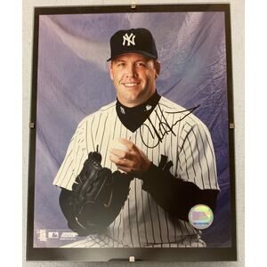CHRIS HAMMOND NEW YORK YANKEES 2003 Pitcher SIGNED 8x10 In Glass Frame